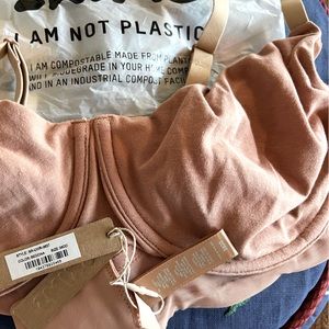NWT SKIMS COTTON JERSEY UNDERWIRE BRA Sedona 38 DD BR-UWR-0637